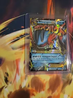 Pokemon M Swampert EX Holo Rare Card XY87 XY Mega 2016 - Image 2