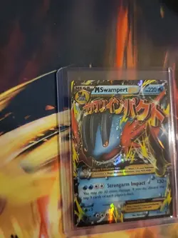 Pokemon M Swampert EX Holo Rare Card XY87 XY Mega 2016 - Image 3