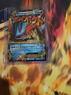 Pokemon M Swampert EX Holo Rare Card XY87 XY Mega 2016 - Image 5