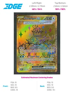 Terapagos ex - 180/131 Pokemon TCG Hyper Rare SV: Prismatic Evolutions Near Mint - Image 1