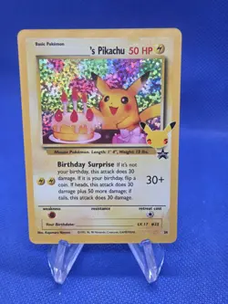 Pokemon Celebrations Classic Collection Birthday Pikachu 24/53 Stamped Holo NM - Image 1