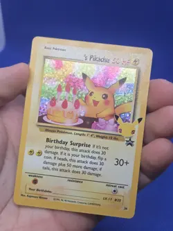 Pokemon Celebrations Classic Collection Birthday Pikachu 24/53 Stamped Holo NM - Image 2