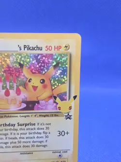 Pokemon Celebrations Classic Collection Birthday Pikachu 24/53 Stamped Holo NM - Image 4