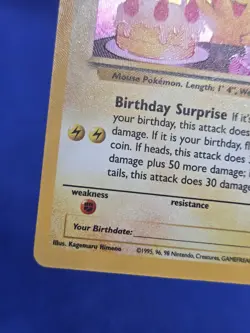 Pokemon Celebrations Classic Collection Birthday Pikachu 24/53 Stamped Holo NM - Image 5
