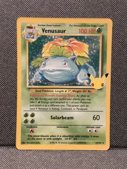 Pokemon Venusaur 15/102 Celebrations: Classic Collection Holo Near Mint - Image 1
