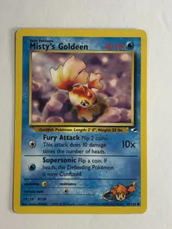 Pokemon TCG Gym Heroes Misty's Goldeen 85/132 Light Played - Image 1