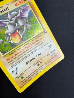 Pokemon Aerodactyl 1/62 Fossil Rara Holo Unlimited Wizards ITA Carte Vintage - Image 3