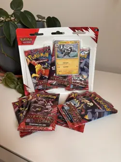 Pokemon TCG Destined Rivals Bundle - 10 X Packs + Zebstrika Blister - Image 1