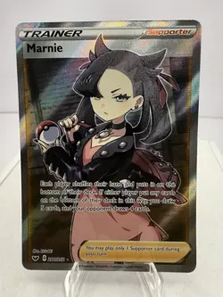 Marnie 200/202 NM Full Art Sword & Shield Base Set Pokemon TCG - Image 1
