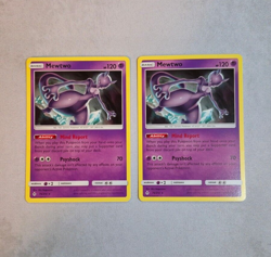 2x Pokemon TCG Unbroken Bonds 75/214 - Mewtwo - Non-Holo Rare - NM - Image 1