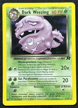 POKEMON~DARK WEEZING~31/82~TEAM ROCKET~ITA~PL/LP- - Image 1