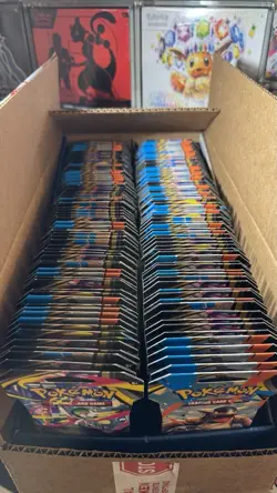 Pokemon TCG ME01 Mega Evolution 144 PACK SLEEVED CASE - Factory Sealed - Image 2