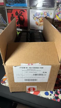 Pokemon TCG ME01 Mega Evolution 144 PACK SLEEVED CASE - Factory Sealed - Image 3