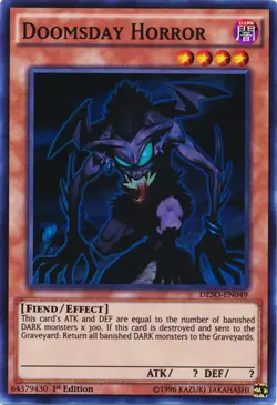 Doomsday Horror - DESO-EN049 - Super Rare - 1st Edition - Lightly Played - Image 1