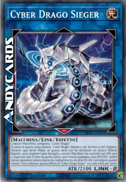 CYBER DRAGO SIEGER • (Cyber Dragon Sieger) • Comune • LDS2 IT034 • 1Ed • YUGIOH! - Image 1