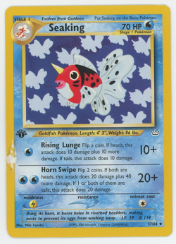 Seaking 37/64 1st Edition Uncommon Neo Revelation Pokemon Card 2000 WOTC First - Image 1
