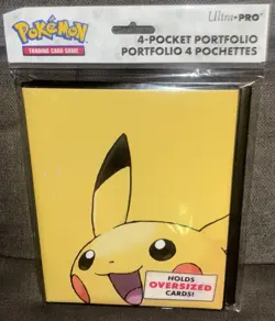 Ultra•PRO Pokemon Pikachu 4-Pocket Portfolio Binder Holds up to 80 Cards - Image 1