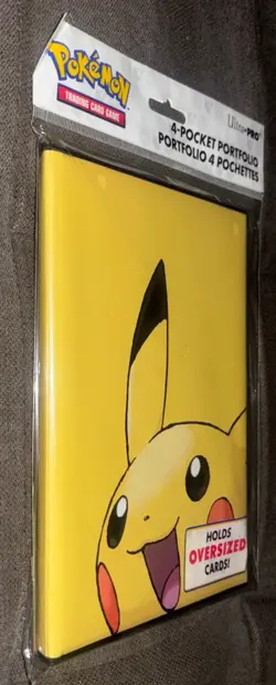 Ultra•PRO Pokemon Pikachu 4-Pocket Portfolio Binder Holds up to 80 Cards - Image 3