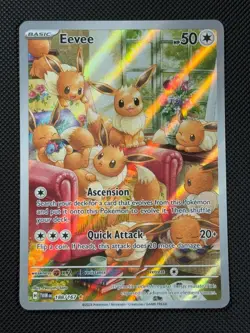 Eevee 188/167 IR Pokemon Card Twilight S&V Masquerade Holo Rare - Image 1