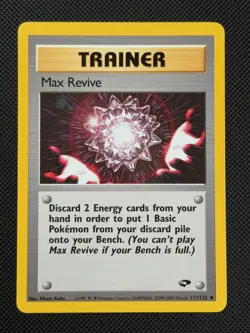 Max Revive 117/132 REGULAR Pokemon Card WOTC Gym Challenge Uncommon - Image 1