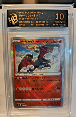 Carte card Pokemon gradee RPA PSA PCA 10 DRACAUFEU CHARIZARD 015/172 S12A JPN - Image 1