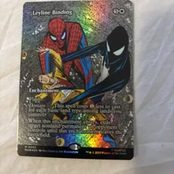 Leyline Binding - 0002 - M - Borderless - Foil - Marvels Spider-Man - MTG - NM/M - Image 1