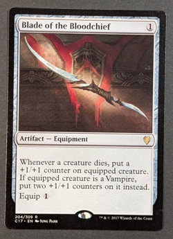 MTG Card - 1x Blade of the Bloodchief, Commander 2017 NM/LP Magic The Gathering - Image 1