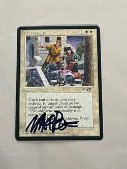 MTG Martyrdom Artist Proof and Signature Signed Poole - Image 1