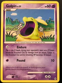 Carte Pokemon GULPIN 40/99 UNCO Platine ARCEUS English NEUF - Image 1