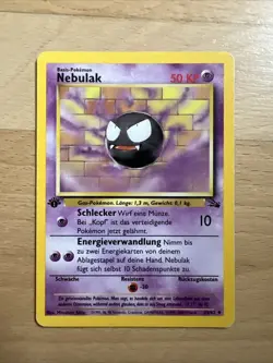 Pokemon Karte • 1 Edition • Nebulak • Fossil Set Sammlung • 33/62 • Deutsch - Image 1