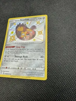 Galarian Stunfisk SV088/SV122 - Shiny Holo Rare -Shining Fates Pokemon Card MINT - Image 3