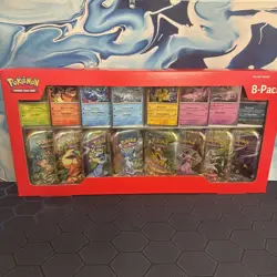 Pokemon TCG Prismatic Evolutions Costco Mini Tins 8 Pack New Sealed - In Hand - Image 1