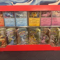 Pokemon TCG Prismatic Evolutions Costco Mini Tins 8 Pack New Sealed - In Hand - Image 3
