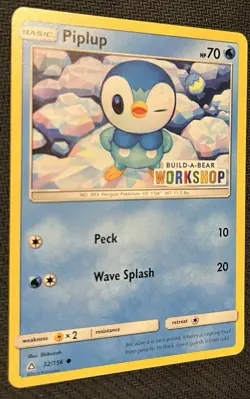 Piplup - (Build-A-Bear Workshop Exclusive) 032/156 Pokemon promo Cards - Image 1
