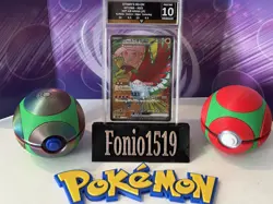 2025 POKEMON JPN SV9A-HEAT WAVE ARENA SUPER RARE #077 ETHAN'S HO-OH EX GG 10 - Image 1