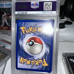 1999 Pokemon Game Base Set Unlimited #7 Hitmonchan Holo PSA 8 NM-MT - Image 2