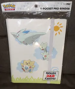 Pokemon TCG 🌟Ultra Pro 9-Pocket Togepi Evolutions Binder Holds 360 Cards New - Image 1