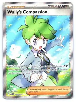 Wally's Compassion Pokemon Ultra Rare ME01: Mega Evolution 176/132 - Image 1