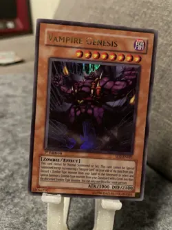 Yu-Gi-Oh! Vampire Genesis, SD2-EN001, Ultra Rare, 1. Edition, Excellent - - Image 1