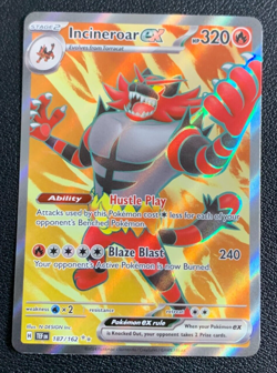 Incineroar ex 187/162 Temporal Forces Full Art Ultra Rare Pokemon TCG Card NM - Image 1
