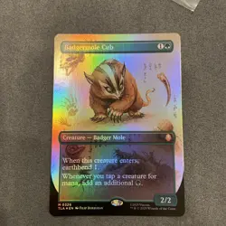 Badgermole Cub (Borderless) Foil (326) Avatar The Last Airbender MTG - Image 1