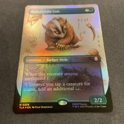 Badgermole Cub (Borderless) Foil (326) Avatar The Last Airbender MTG - Image 2