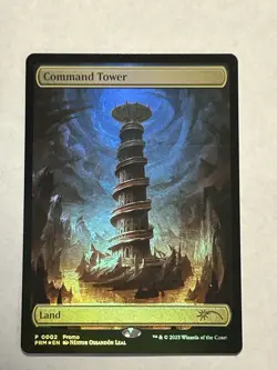 Command Tower Foil Commander Promo Land 0002 Magic the Gathering MTG Textless - Image 1