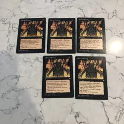 VTG Magic the Gathering Burnt Offering Cards-Lot of 5-1995-NICE - Image 1