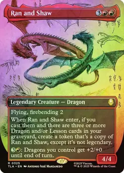 Ran and Shaw Foil Showcase Avatar: The Last Airbender NM MTG - Image 1