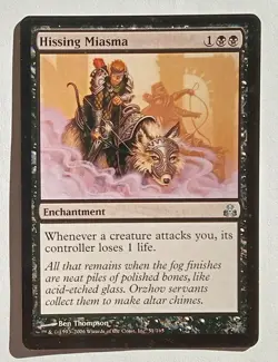 Magic MTG - Hissing Miasma - Guildpact - LP - Image 1