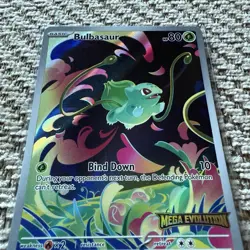 Bulbasaur Mega Evolution Stamped Promo 133/132 Illustration Rare Pokemon TCG - Image 3