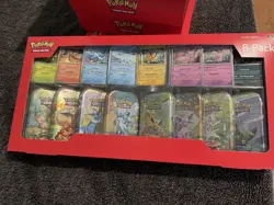Coffret Pokemon 8 Mini Tins - Prismatic Evolution - Scelle - English Version - Image 1