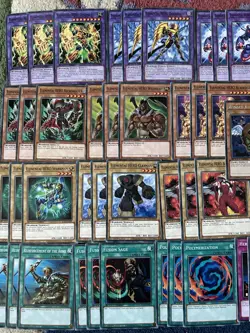 YuGiOh Jaden Classic Elemental Hero Fusion Deck &Secret Rare Collection+Game Mat - Image 2