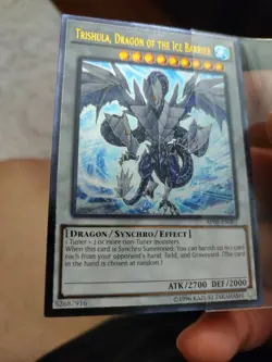 Yugioh Konami AP08 Trishula Dragon of The Ice Barrier Ultimate Rare M/NM - Image 1